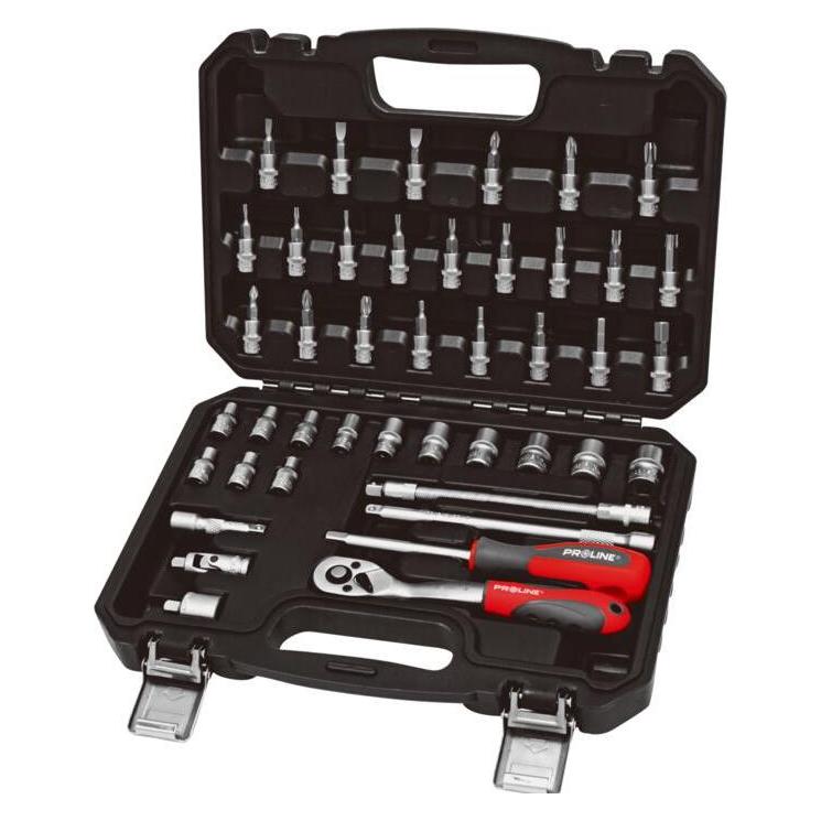 Proline Das Set enthält 43 Stecknüsse und 1/4 CRV--Spitzen (43 Teile) (58843)