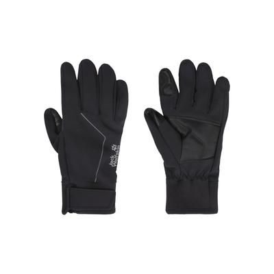 Multisporthandschuhe JACK WOLFSKIN "REFL WINTER GLOVE", Gr. XL (26/28), schwarz, Kunstfaser, Handschuhe