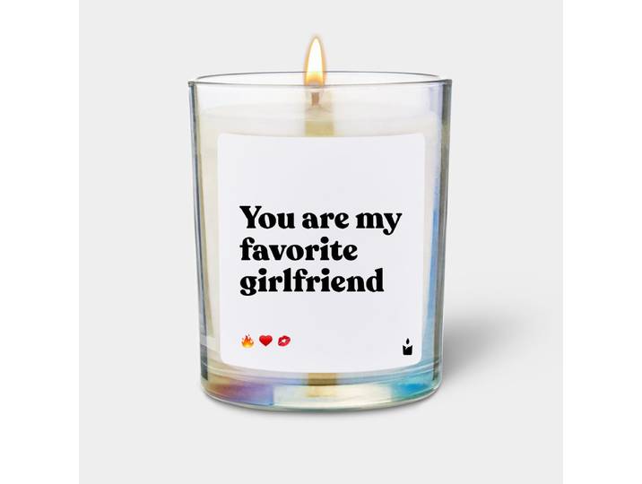 Duftkerze Rainbow Flowery You are my favorite girlfriend
