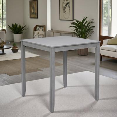ZWYO HOSIMU "35"" Counter Height Square Dining Table, Solid Wood Kitchen Pub Table for Small Spaces & Apartments"