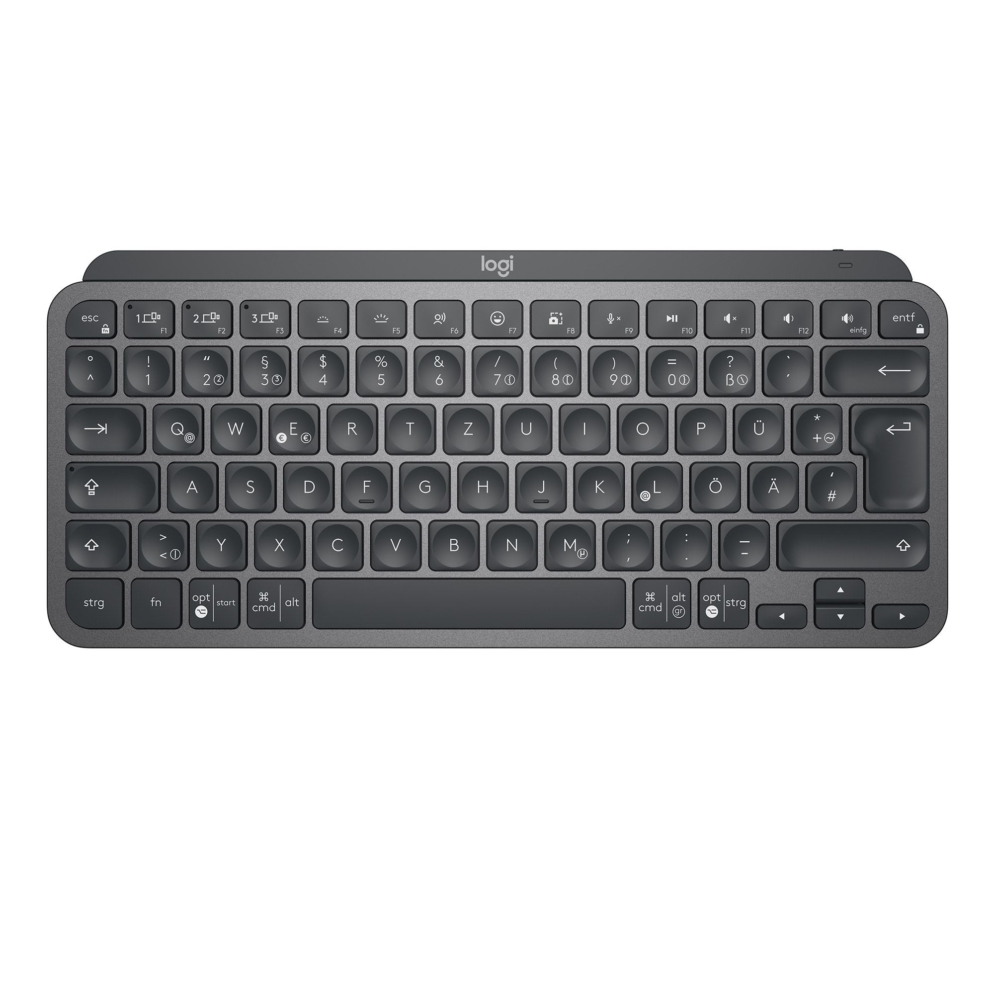 Logitech MX Keys Mini Kabellose Tastatur Graphite US Int. Layout 920-010498