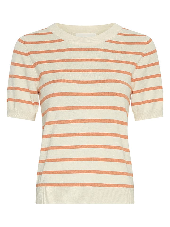 MOSS COPENHAGEN Pullover in Creme/ Camel - M/L