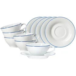 Ritzenhoff & Breker, Tasse, Ostfriese Teetassen mit Untertassen (100 ml, 6x)