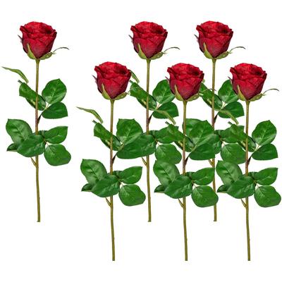 Kunstblume CREATIV GREEN, rot, H:69cm, Kunststoff, Polyester, Kunstpflanzen