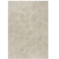 BAUMWOLLTEPPICH handgewebt ITCHEN, abstrakt, Natur, 200 x 290 cm