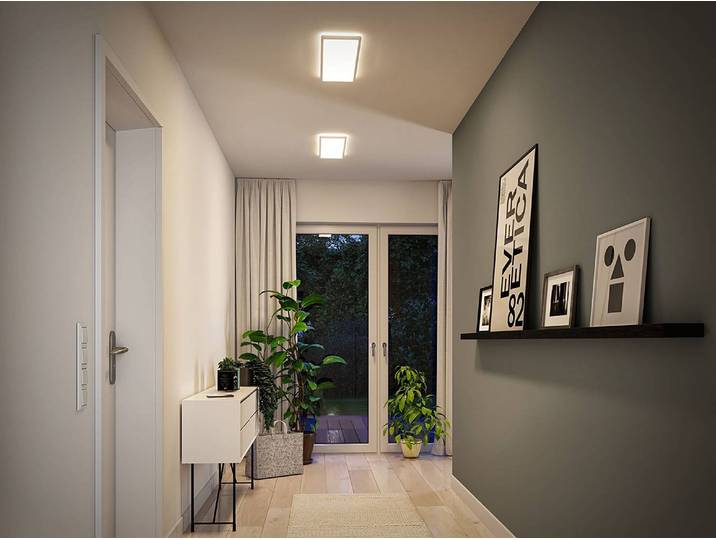 Plafonnier Atria Shine Panel 58 x 2 x 20cm Blanc Polycarbonate LED Module LED