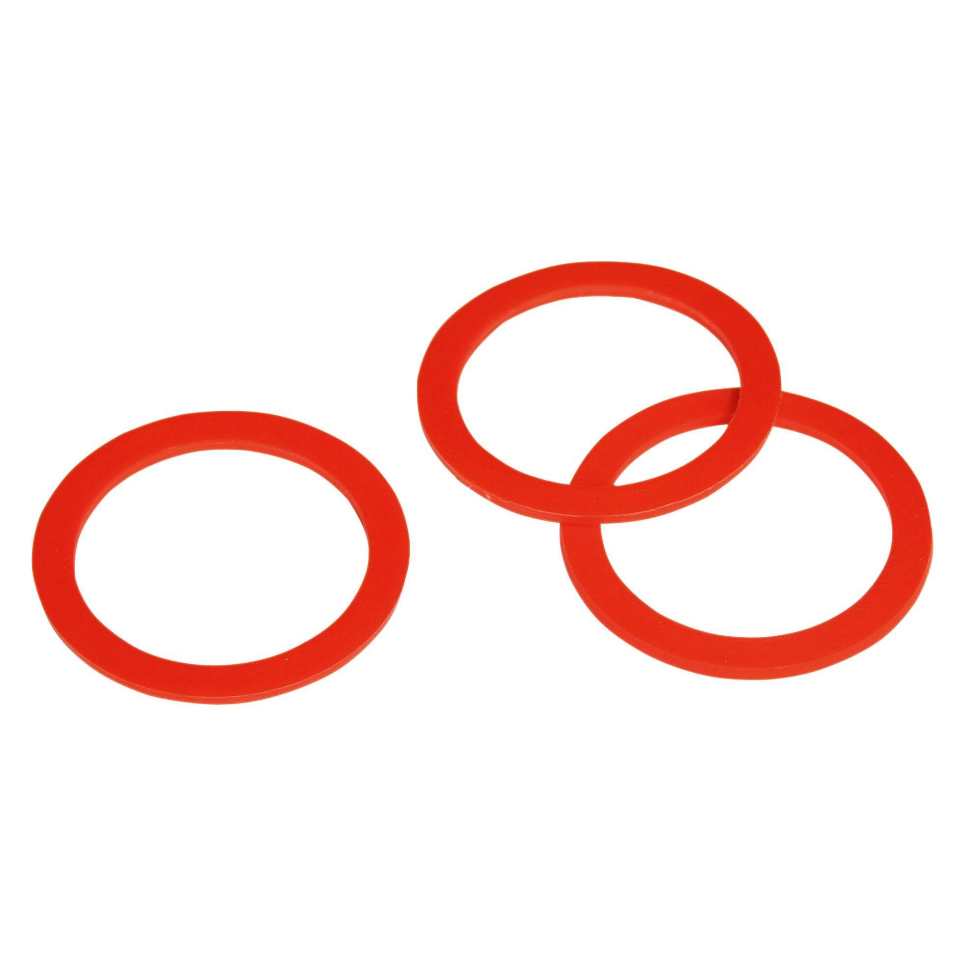 Kerbl Dichtungsring HIKO aus Kunststoff, 2,5 mm, rot, 5er-Pack (1489/5)