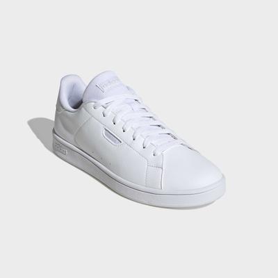 Sneaker ADIDAS SPORTSWEAR "COURT", Herren, Gr. 42,5, cloud weiß, grau one, core schwarz, Synthetik, Schuhe Sneaker, inspiriert vom Design des adidas stan smith