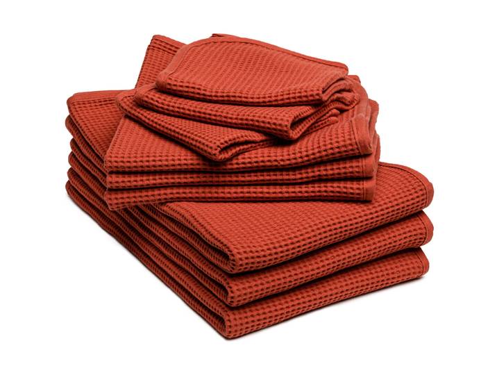 Mary rose Handtuch Waffelpique zimt Bio Baumwolle 50 x 100 cm