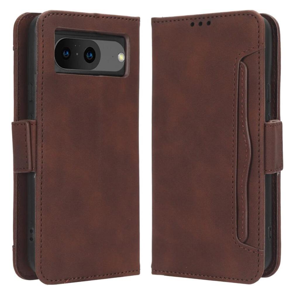 Cover-Discount Google Pixel 8 - Etui mit vielen Kartenfächer braun (Google Pixel 8) (660138760E)