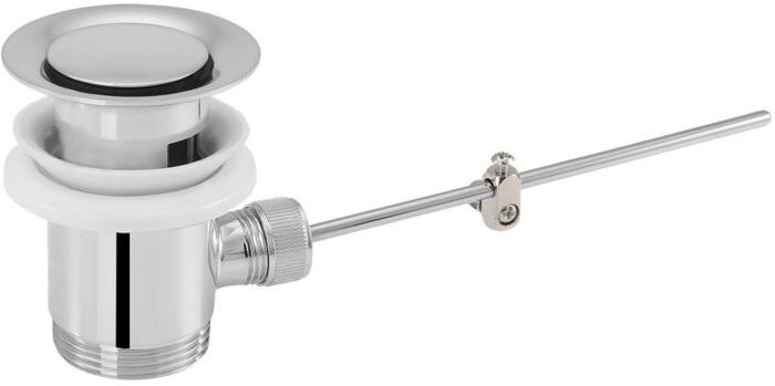 ASW Ablaufgarnitur 1 1/4" 100108 mit Excenterstopfen, verchromt