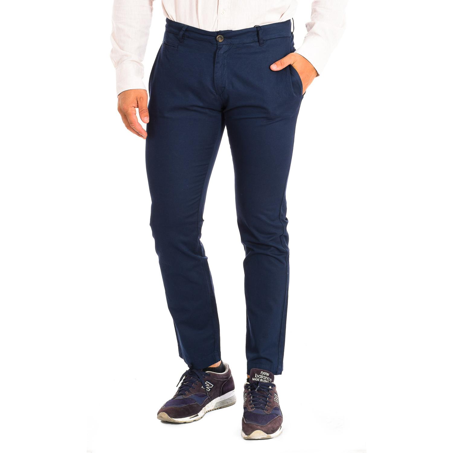 Lange Hose mit geradem Schnitt und Saum TMT014-TL121 für Männer