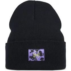 BUFF Knitted Beanie Kinder 999 - bery black
