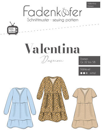 Fadenkäfer Schnitt "Kleid Valentina" für Damen