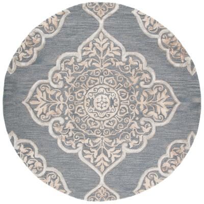 SAFAVIEH Handmade Dip Dye Luana Medallion Wool Rug