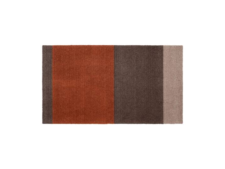 tica copenhagen Stripes by tica tapis de couloir horizontal Brown-terracotta, 67x120 cm