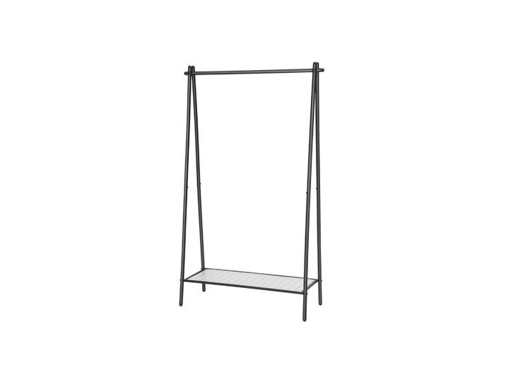 Hansiro Kleiderständer, Schwarz, Metall, 92.5x153x33.5 cm, Garderobe, Garderobenständer