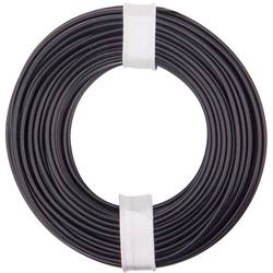 Donau Elektronik 125-011 Litze 1 x 0.25 mm² Schwarz 10 m