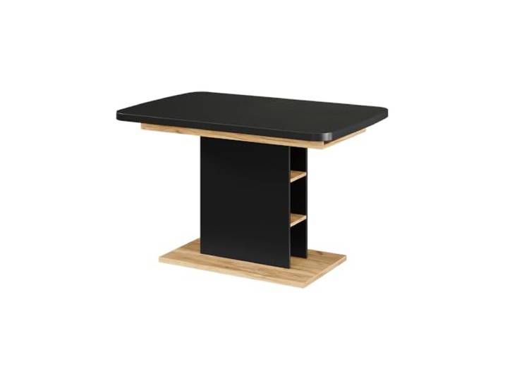 Vicco Esstisch Fenaro, Schwarz/Goldkraft Eiche, 120-160 x 80 cm