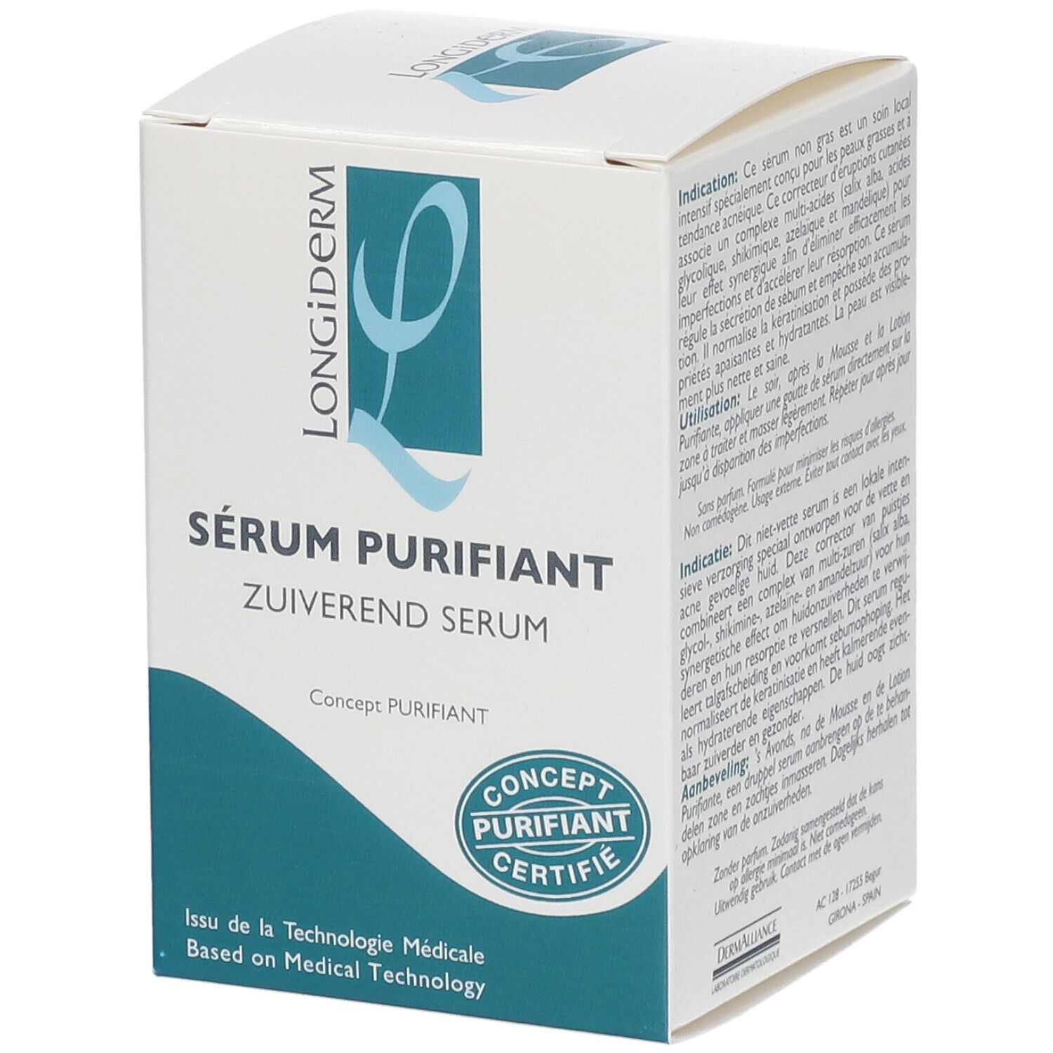 Longiderm Acne Zuiverend Serum 15 ml Konzentrat
