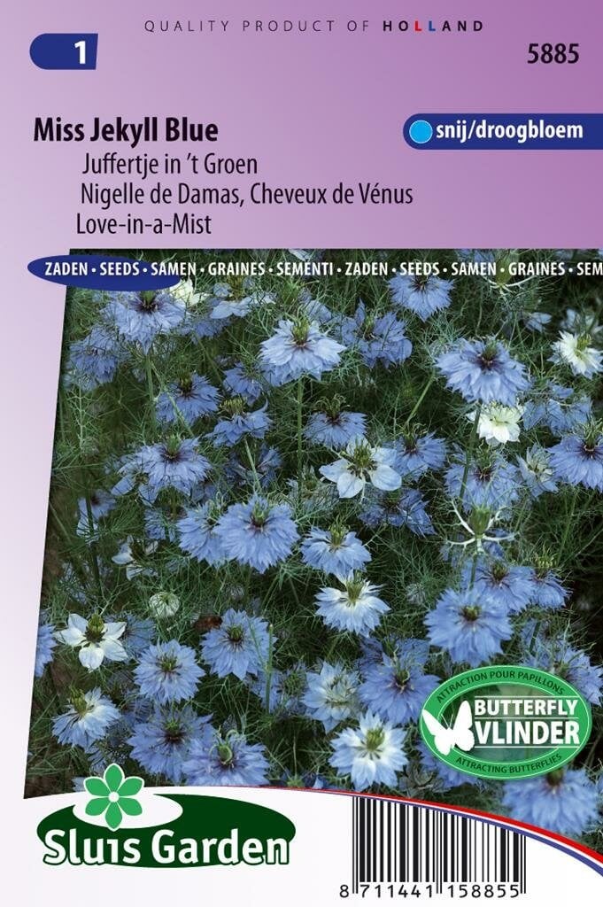 Sluis Garden Nigella Damascena zaden Jekyll Blue voor de siertuin