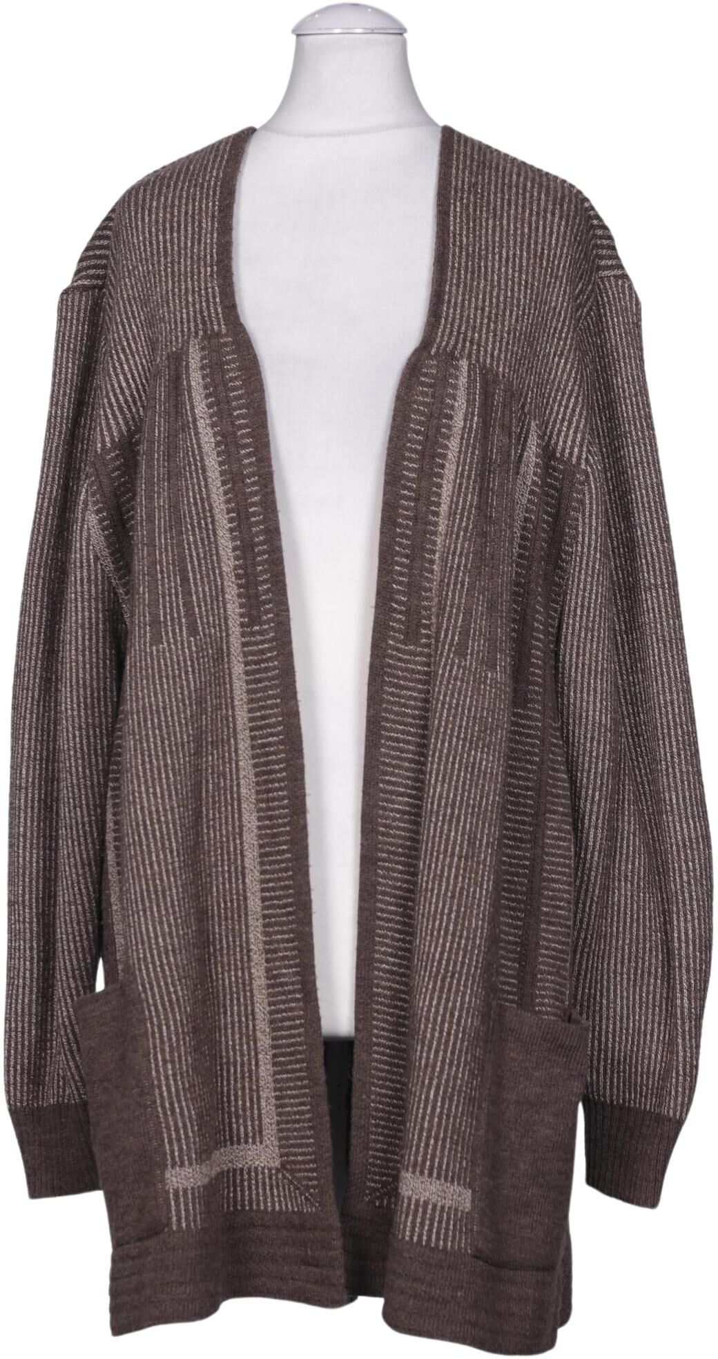 Kriss Trading Sweden Damen Strickjacke, Braun, Gr. S, Wolle / Synthetik / Baumwolle - Second Hand