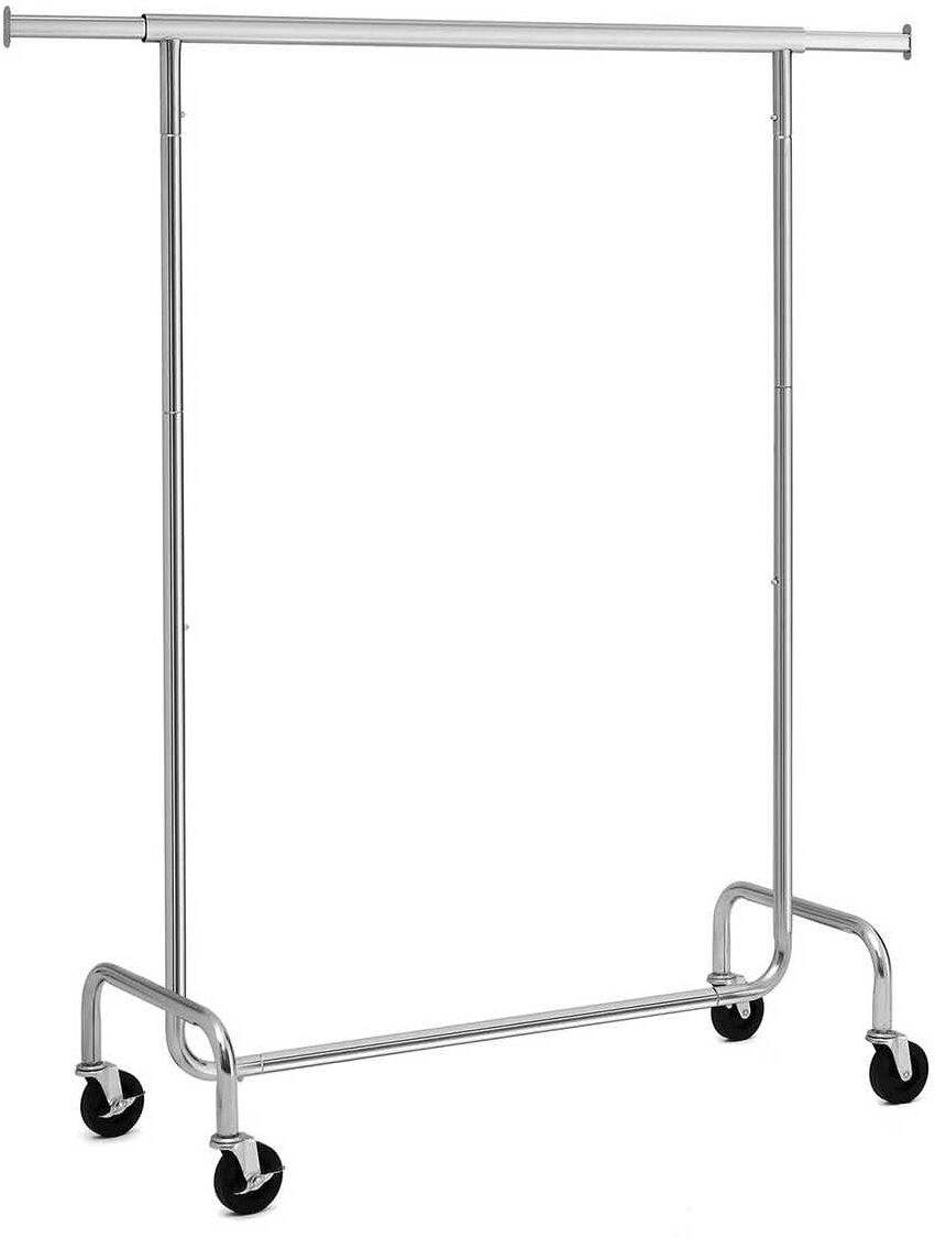 Garderobenständer SONGMICS "SilberMetall", silber (silberfarben), B:150cm H:160cm T:45cm, Metall, Garderobenständer, Garderobenständer silberfarben Einheitsgröße