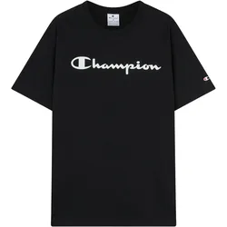 CHAMPION T-Shirt für Herren mit Script-Logo Schwarz - L