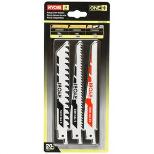Ryobi Säbelsägeblatt RAK3RBWM Set, 152mm, für Holz und Metall, 3 Stück