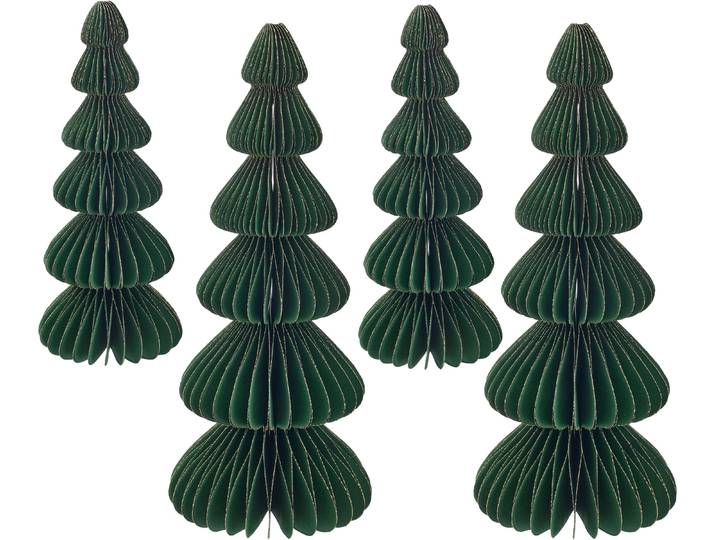 Dekobaum Dekobaum Ornament , grün (dunkelgrün), H:25cm Ø:10cm, Papier, LEGER HOME BY LENA GERCKE, Dekofiguren, Dekobaum, im trendigen Design