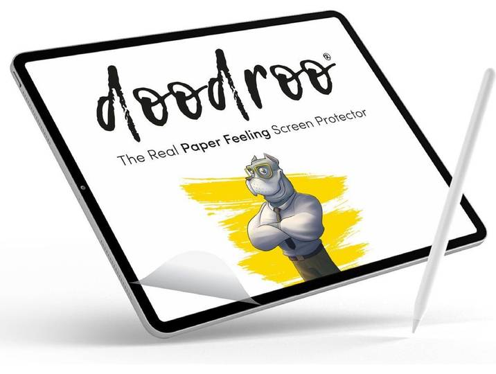 Doodroo Screenprotector Onyx Boox Nova Air (Color) series - 2 stuks - Voor het échte papieren schrijf-gevoel
