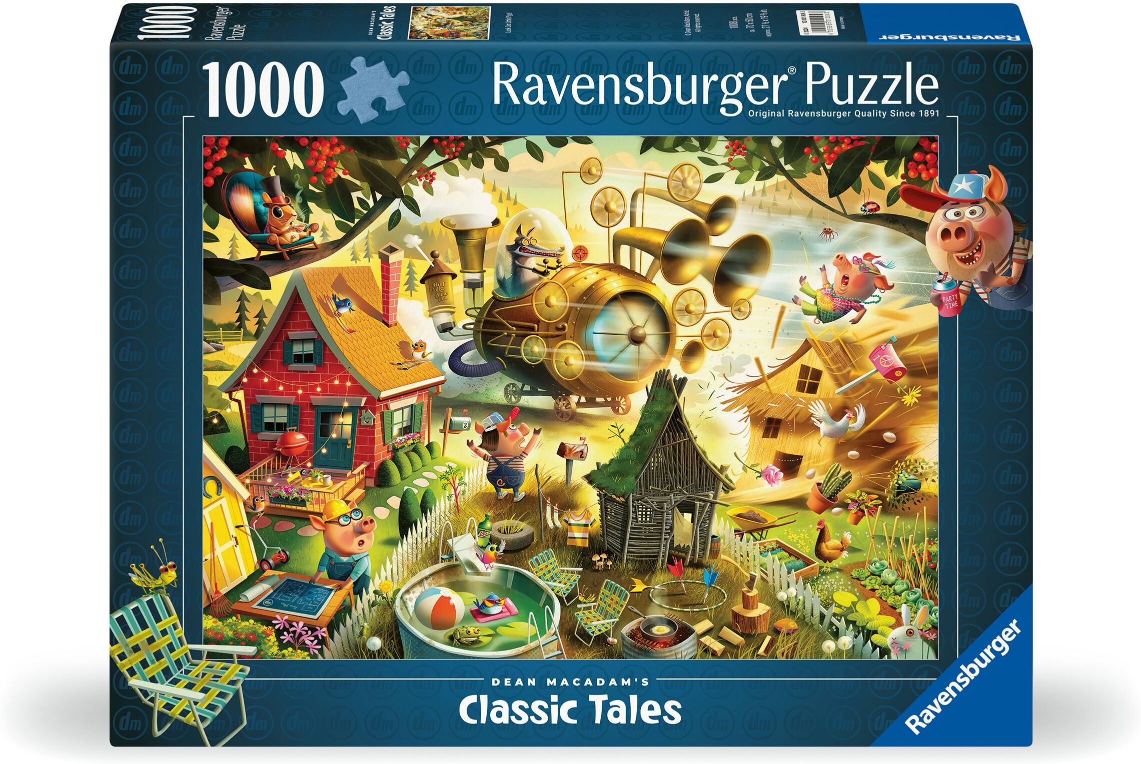 Ravensburger - Puzzle Look Out Little Pigs 1000p (12001004)