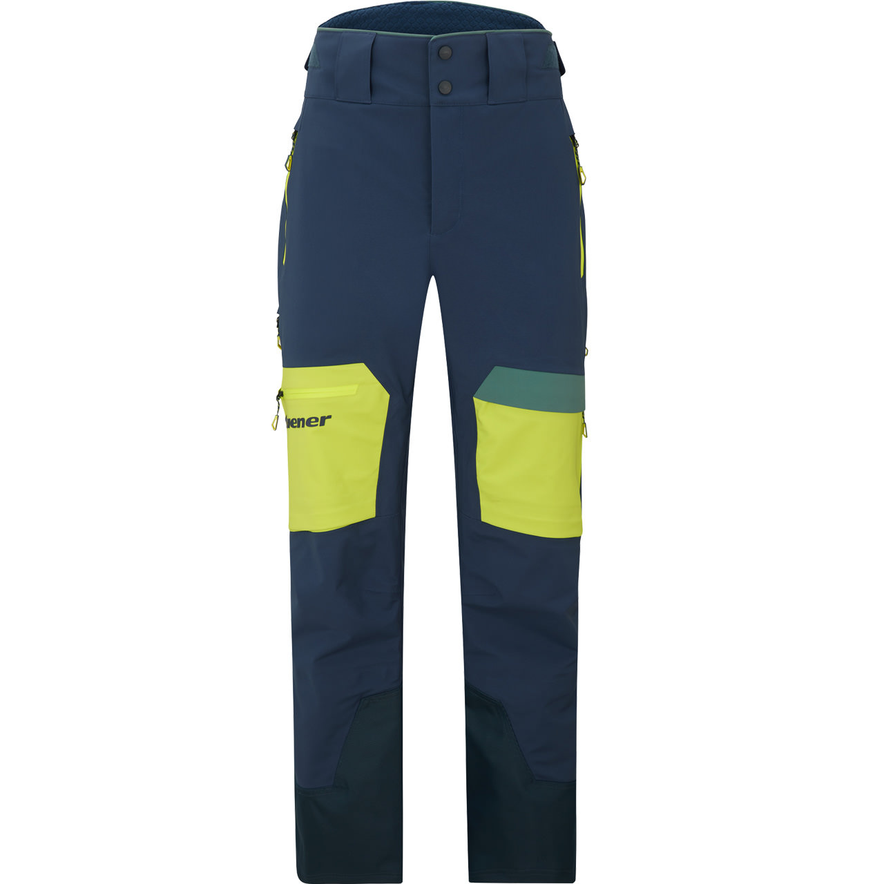 Ziener Herren Skihose TEWES dark navy/lime - 54