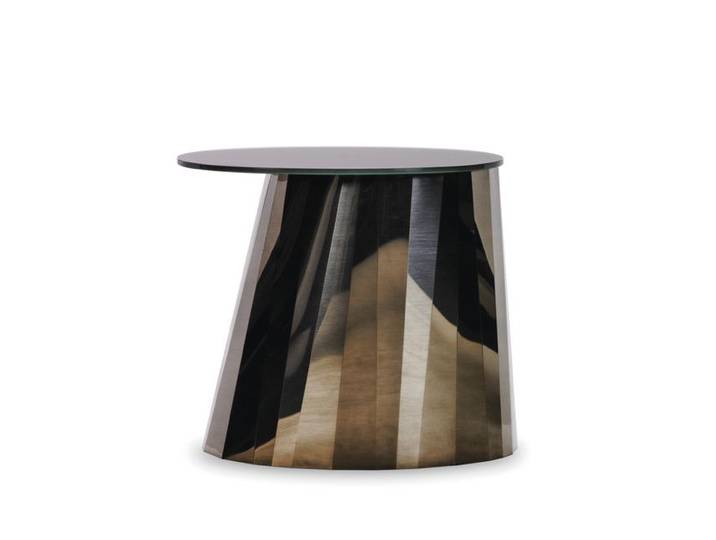 CLASSICON table basse PLI (Bronze - cristal et acier)