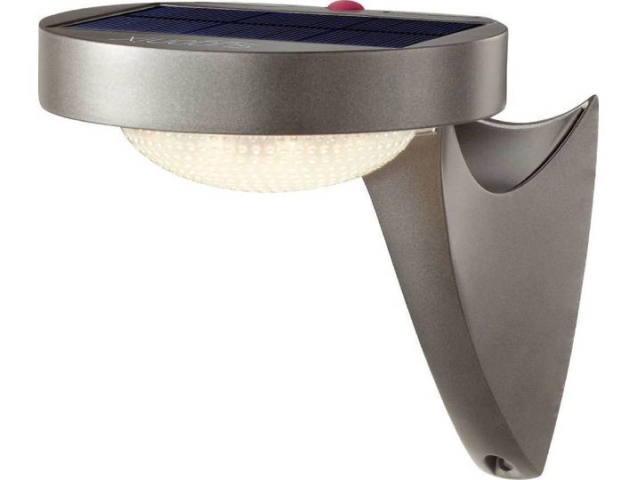 Sygonix SY-4673532 Applique murale solaire d'extérieur avec détecteur de mouvement LED LED fixe 10 W Gris (mat)