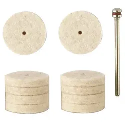 Filzscheiben, 22mm, 10 Stück + 1 Träger