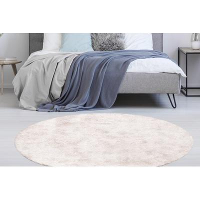 Hochflor-Teppich CALO-DELUXE "Masada 900" Gr. 9, rosa, H:40mm Ø:120cm, Kunstfaser, Teppiche, Wohnzimmer