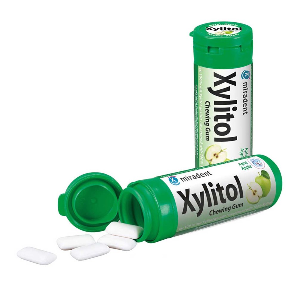 Hager Pharma GmbH Miradent Xylitol Zahnpflegekaugummi Chewing Gum Kids Apfel 10302624