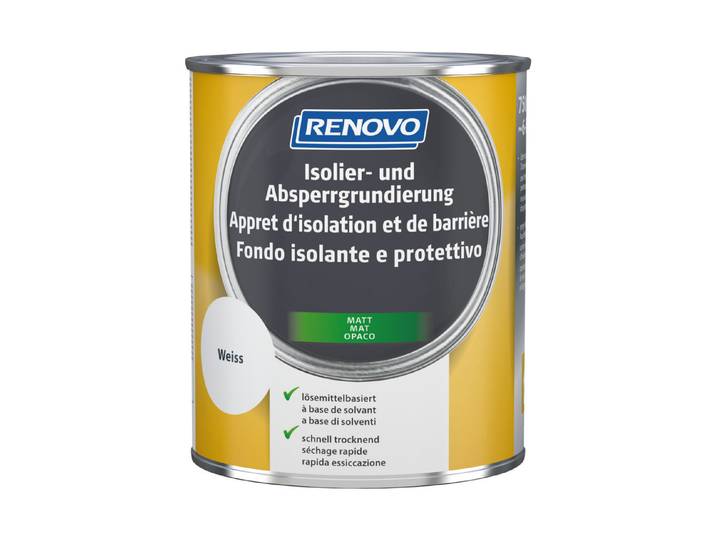Renovo Isolier- und Absperrgrundierung Weiss 0.75 l Matt
