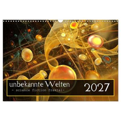 unbekannte Welten (Wandkalender 2027 DIN A3 quer), CALVENDO Monatskalender