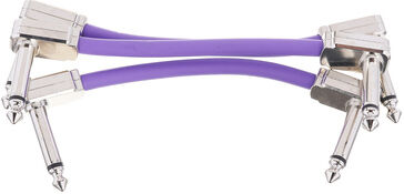 "Ernie Ball Flex Patch Cable 3"" purple set lilas"
