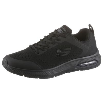 Sneaker SKECHERS "Dyna Air", Herren, Gr. 41, schwarz, Synthetik, Textil, Schuhe Sneaker, mit Air-Cooled Memory Foam, Freizeitschuh, Halbschuh, Schnürschuh