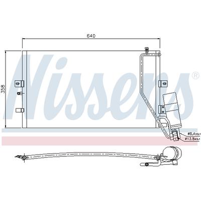 NISSENS Kondensator, Klimaanlage 94862 für SAAB