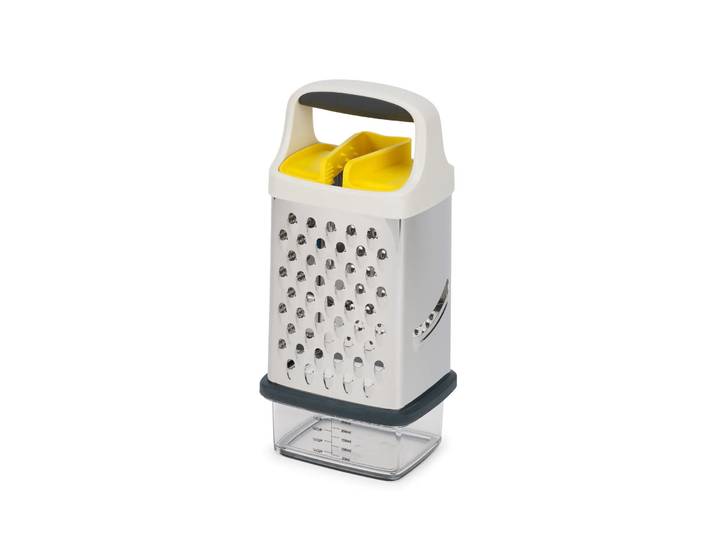 Joseph Joseph Multi grip rasp met reservoir 17 cm Geel