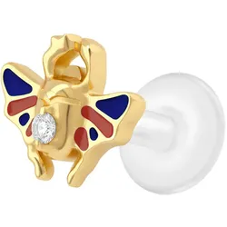 PTFE Labret mit Innengewinde + Titan-Aufsatz SKARABÄUS