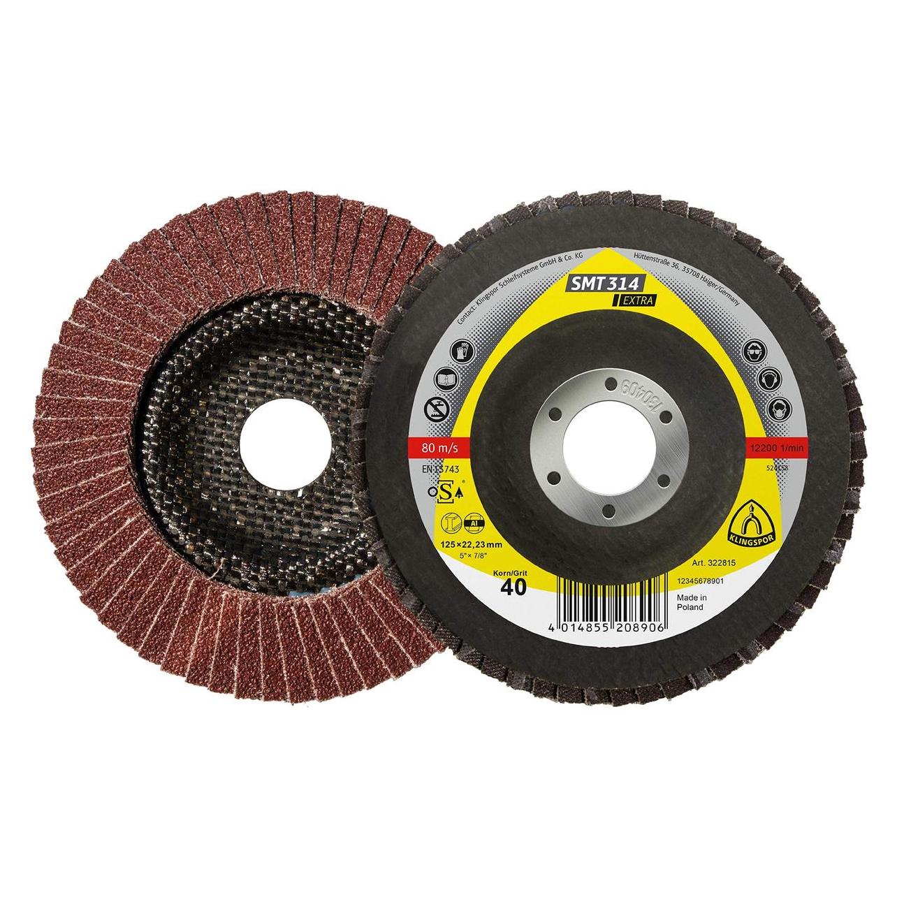 Klingspor Lawskin Bulb Konvex SMT314 Extra 125 mm Gr. 60 (60) (35600684)
