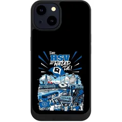 Nivocase Handyhülle für Apple iPhone 14 Hülle NIVOpure Case Schwarz Aufstieg HSV Hamburger SV (Apple iPhone 14), Smartphone Hülle, Schwarz
