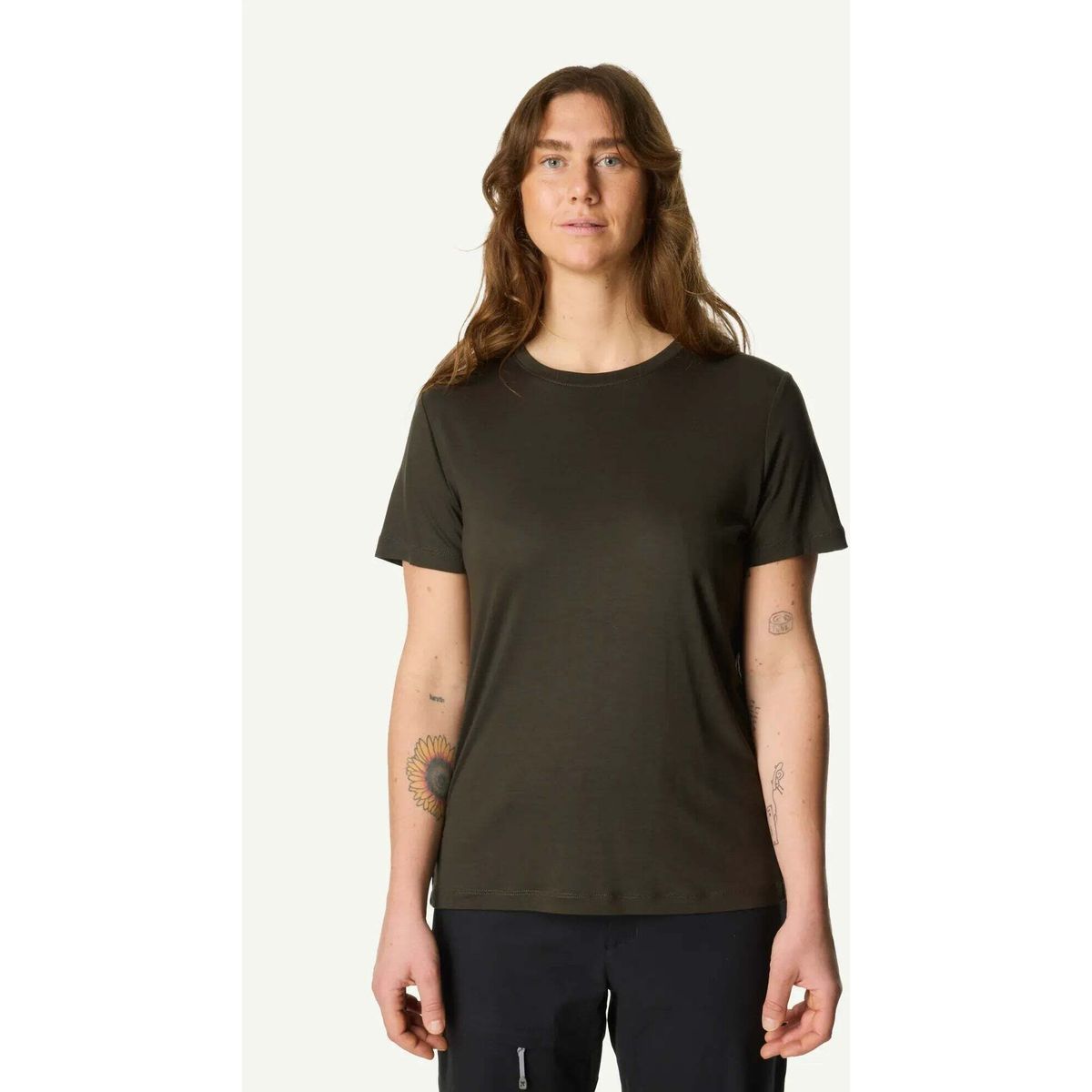 Houdini W's Tree Message Tee green illusion / wave (H83) L 840046-H83-L