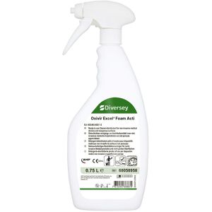 Diversey Desinfektionsmittel Oxivir Excel Foam Acti, für Flächen & medizinische Geräte, Spray, 750ml