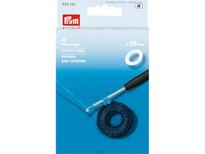 Prym - Prym Kunststof Vlak (26mm) Haakwerk Ringen - 96 Haakwerk Ringen